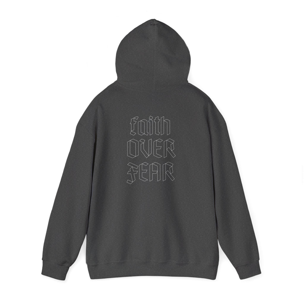 Faith Hoodie — 'Faith Over Fear' Graphic Hooded Sweatshirt