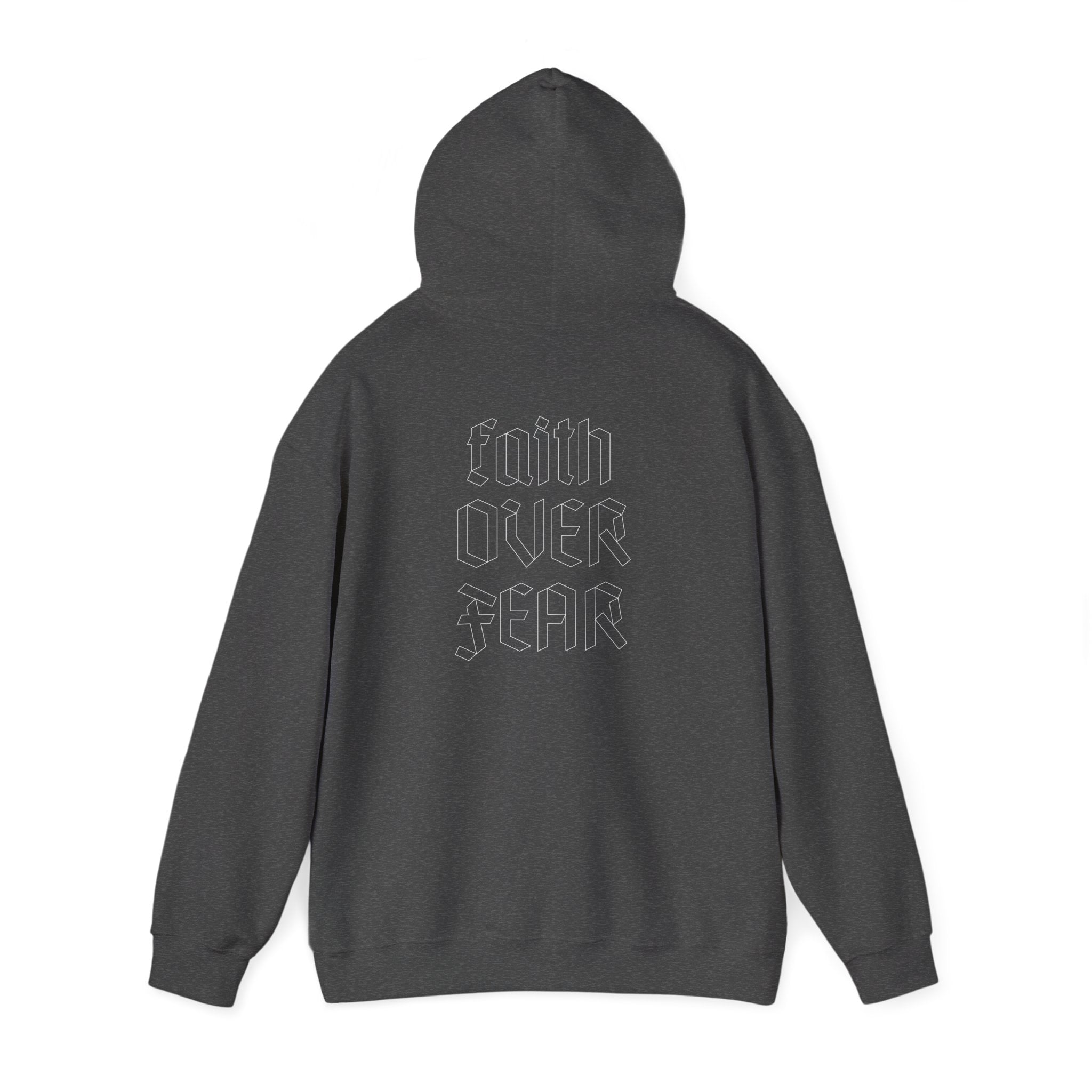 Faith Hoodie — 'Faith Over Fear' Graphic Hooded Sweatshirt