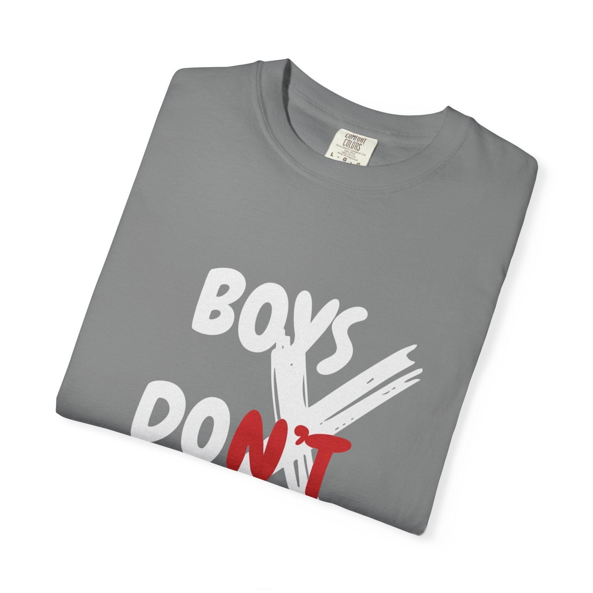 Boys Don't Cry Graphic T-Shirt — Edgy Retro Streetwear Tee