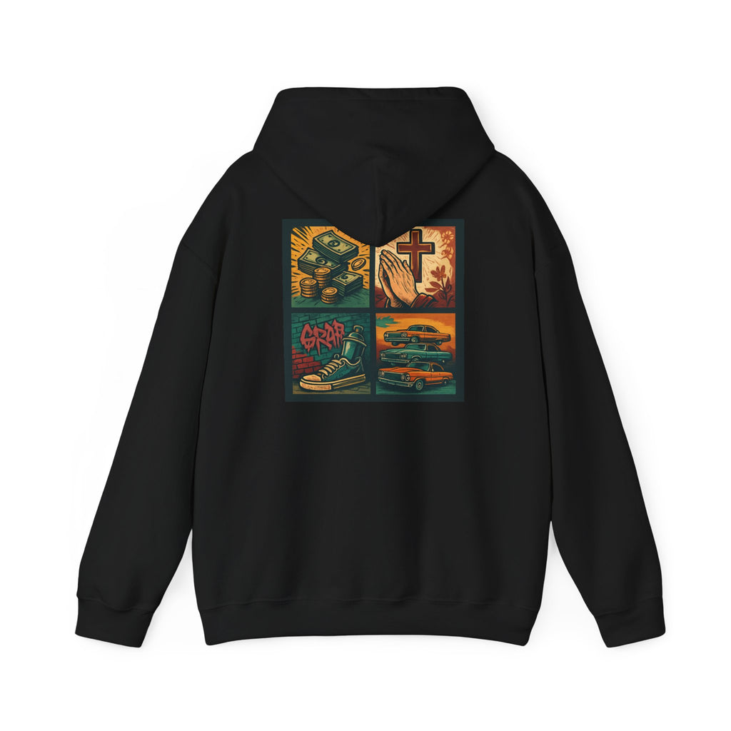 Faith Money Streets Cars Hoodie