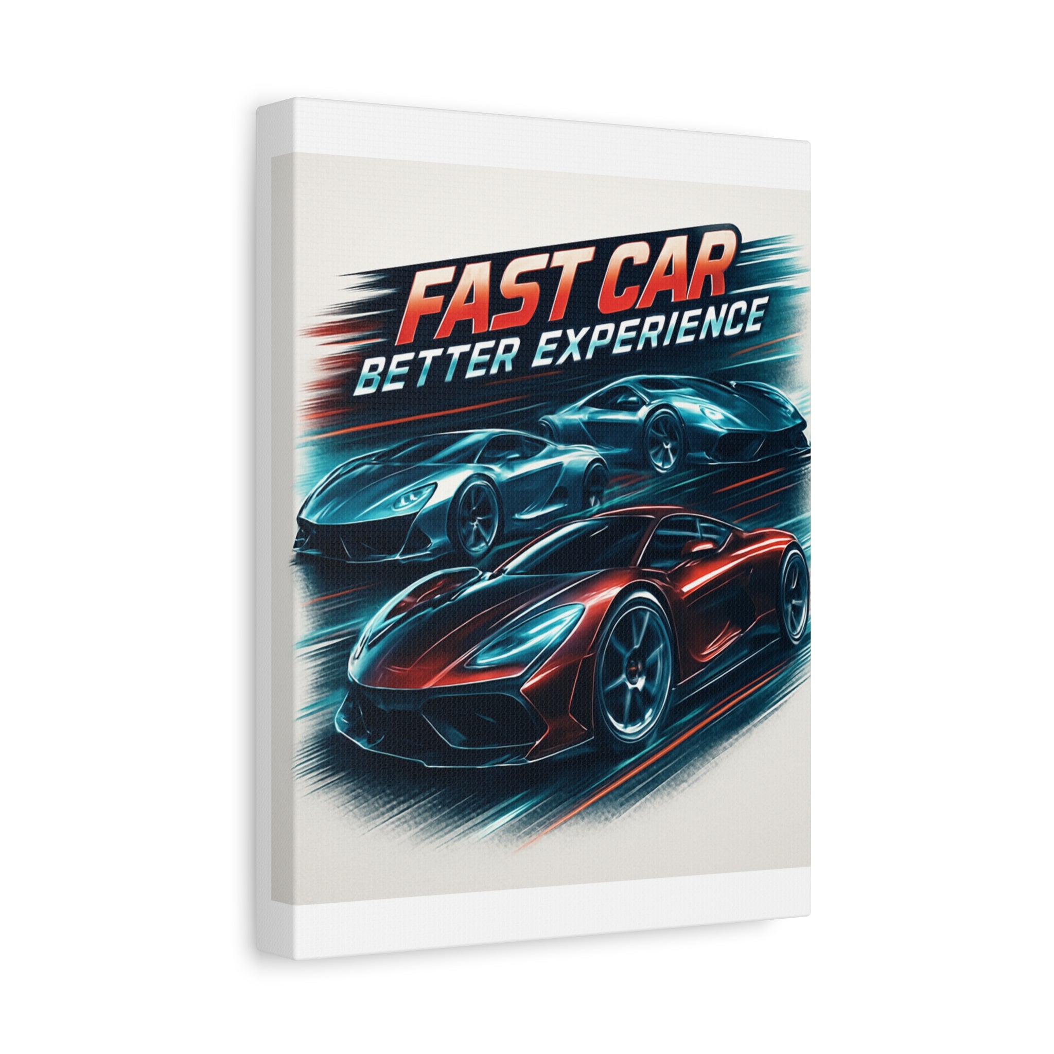 Fast Car Vibe Canvas Print –Racing Wall Art