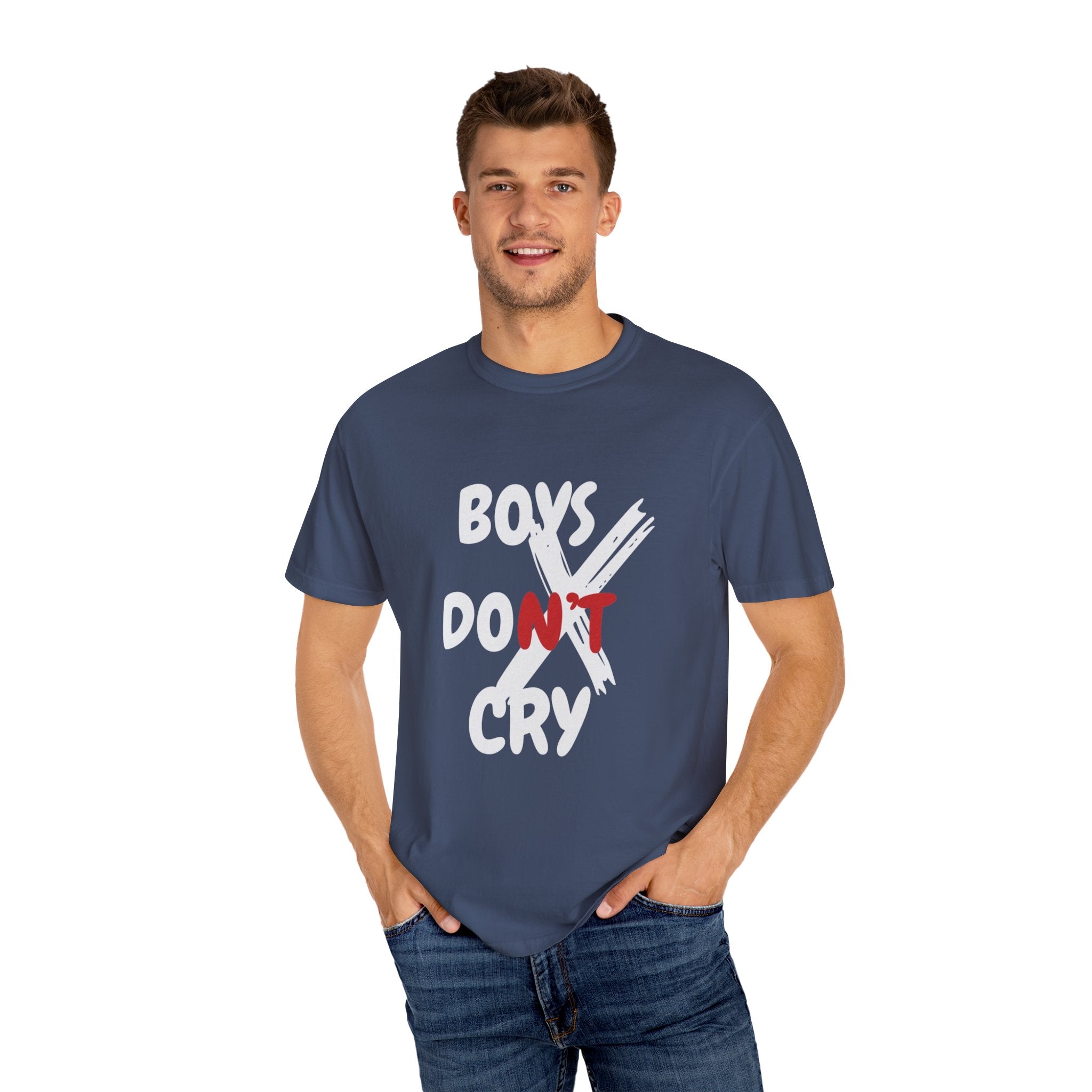 Boys Don't Cry Graphic T-Shirt — Edgy Retro Streetwear Tee