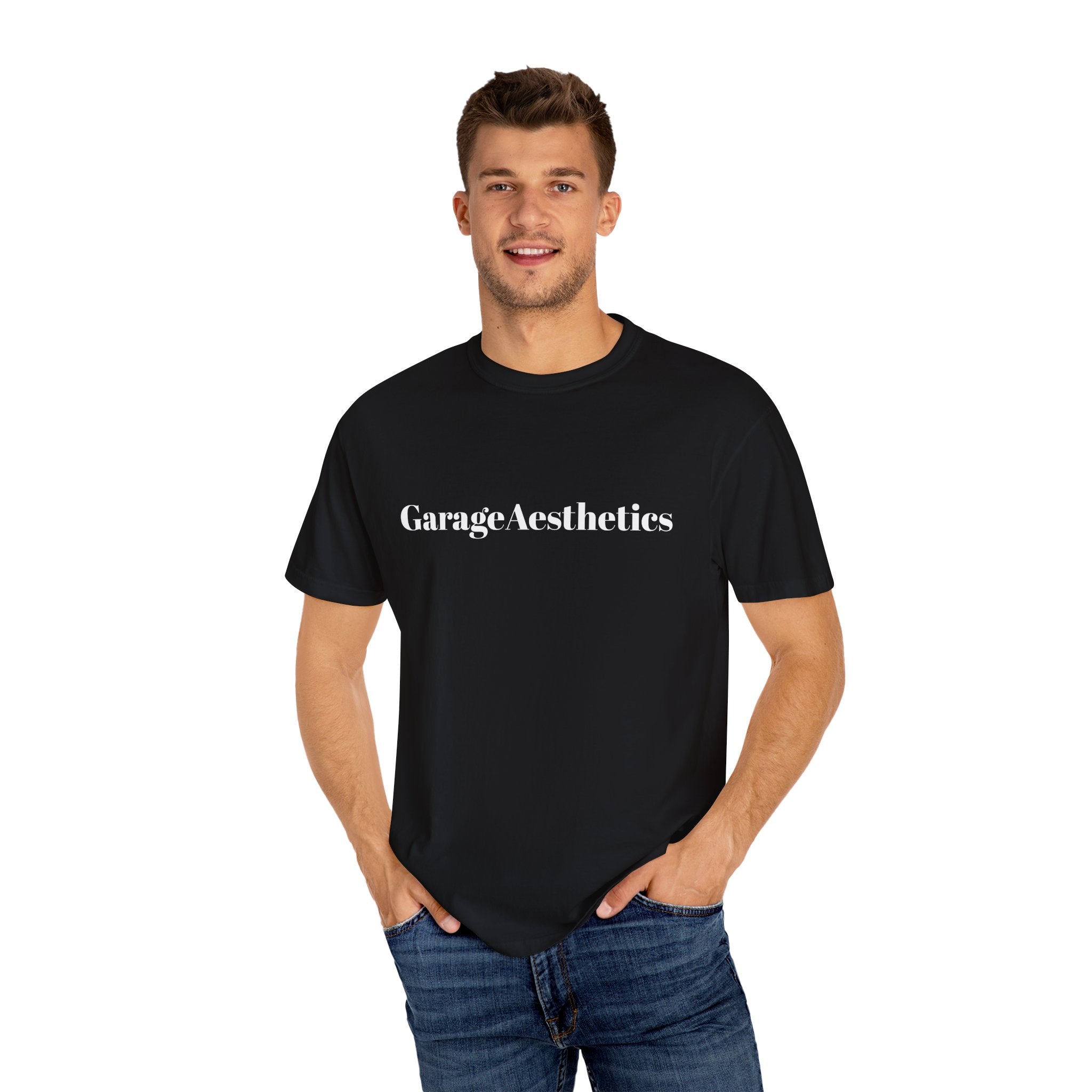 GarageAesthetics T-shirt - Unisex Garment-Dyed
