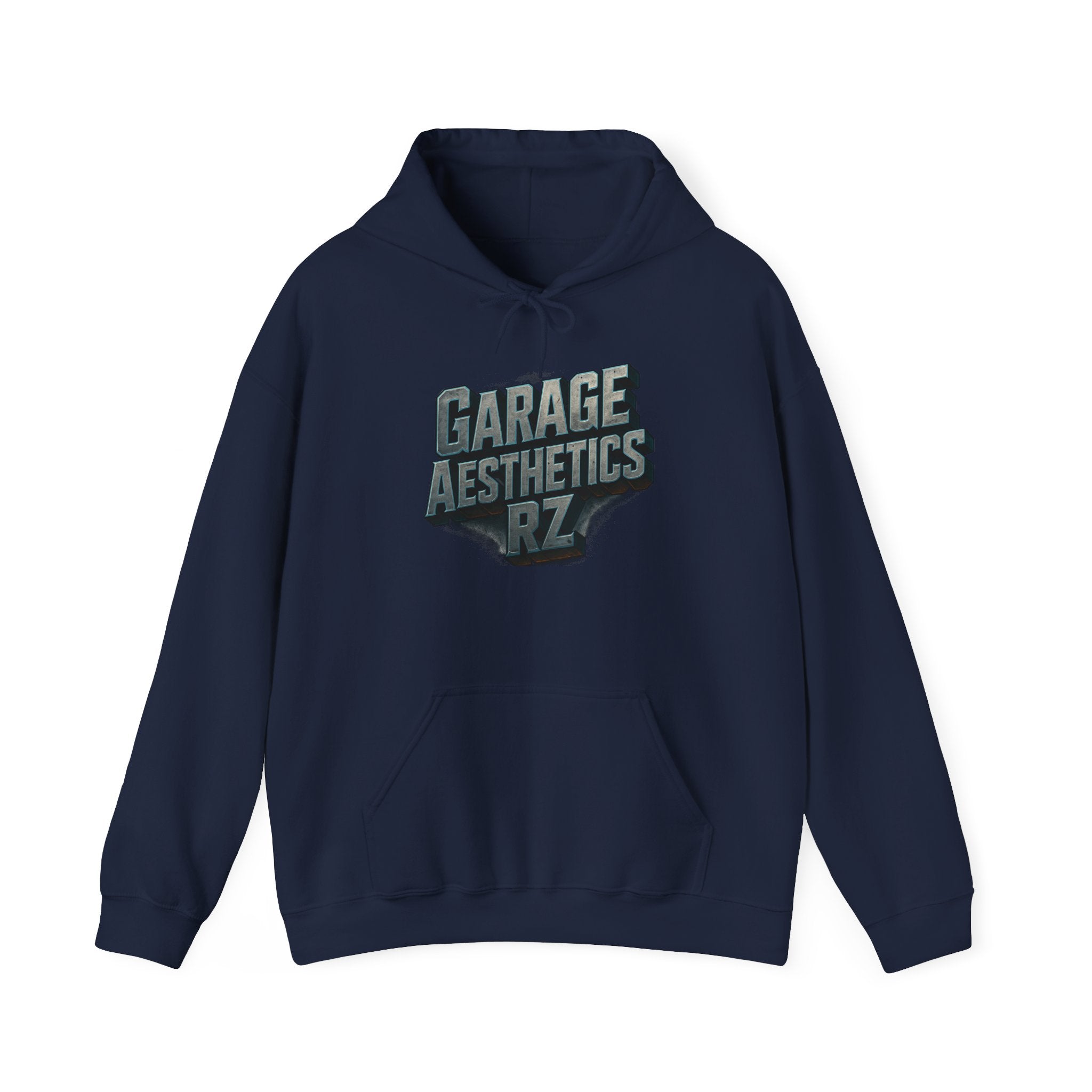 Garage Aesthetics RZ Hoodie — Vintage Mechanic Pullover for Car Enthusiasts