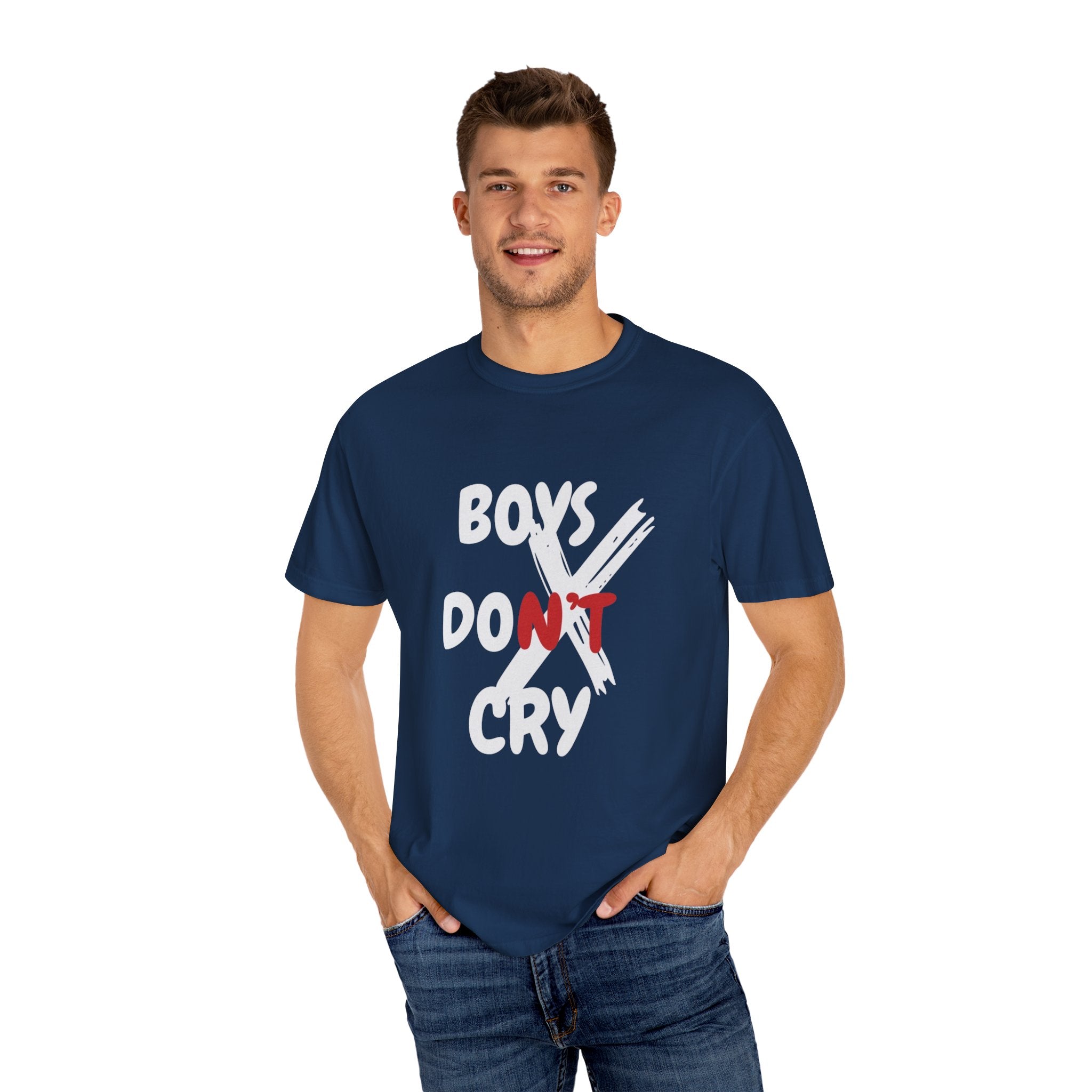 Boys Don't Cry Graphic T-Shirt — Edgy Retro Streetwear Tee