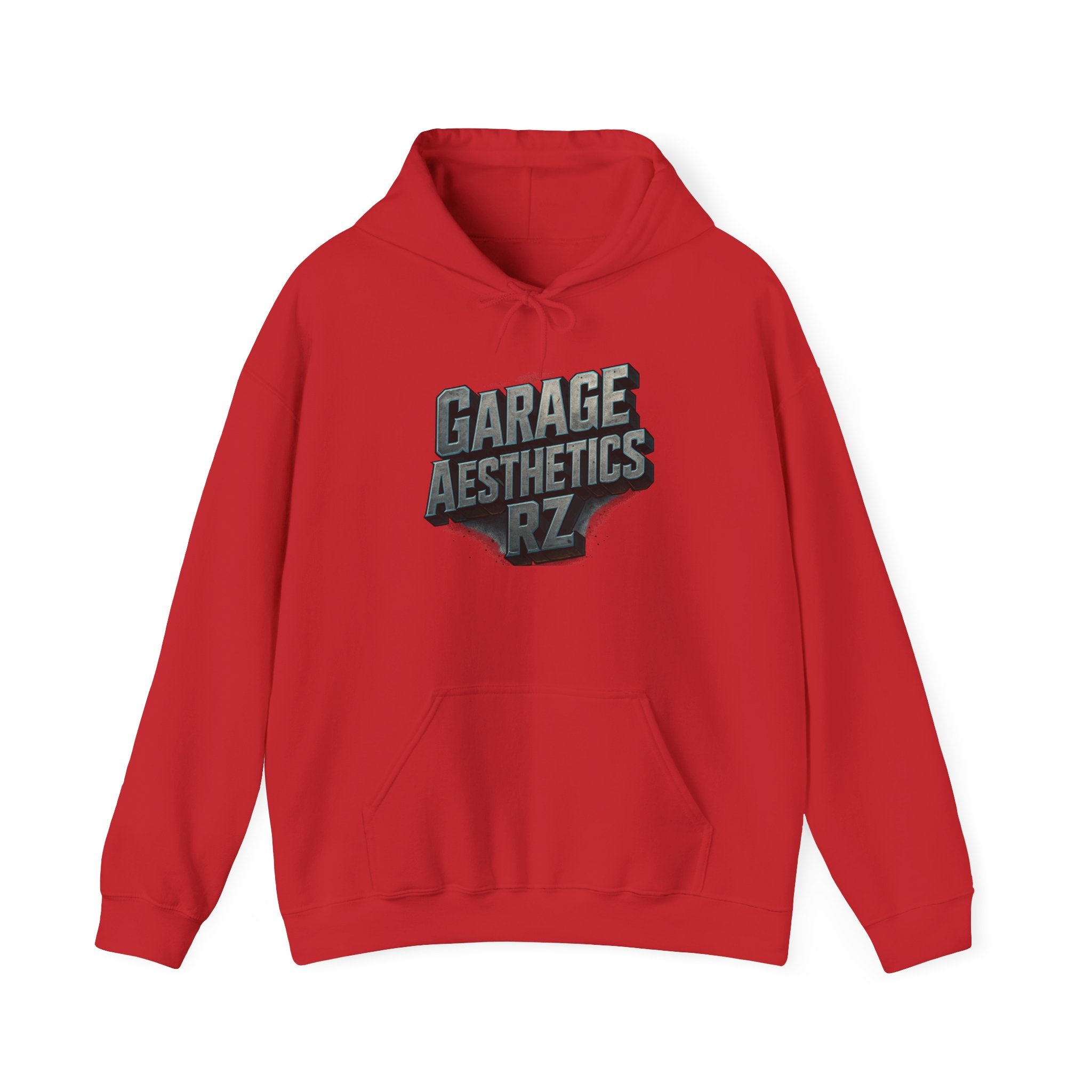 Garage Aesthetics RZ Hoodie — Vintage Mechanic Pullover for Car Enthusiasts