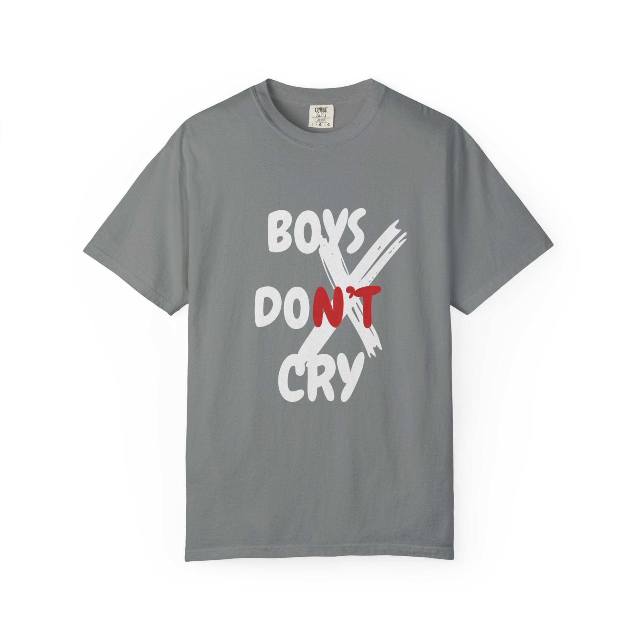 Boys Don't Cry Graphic T-Shirt — Edgy Retro Streetwear Tee