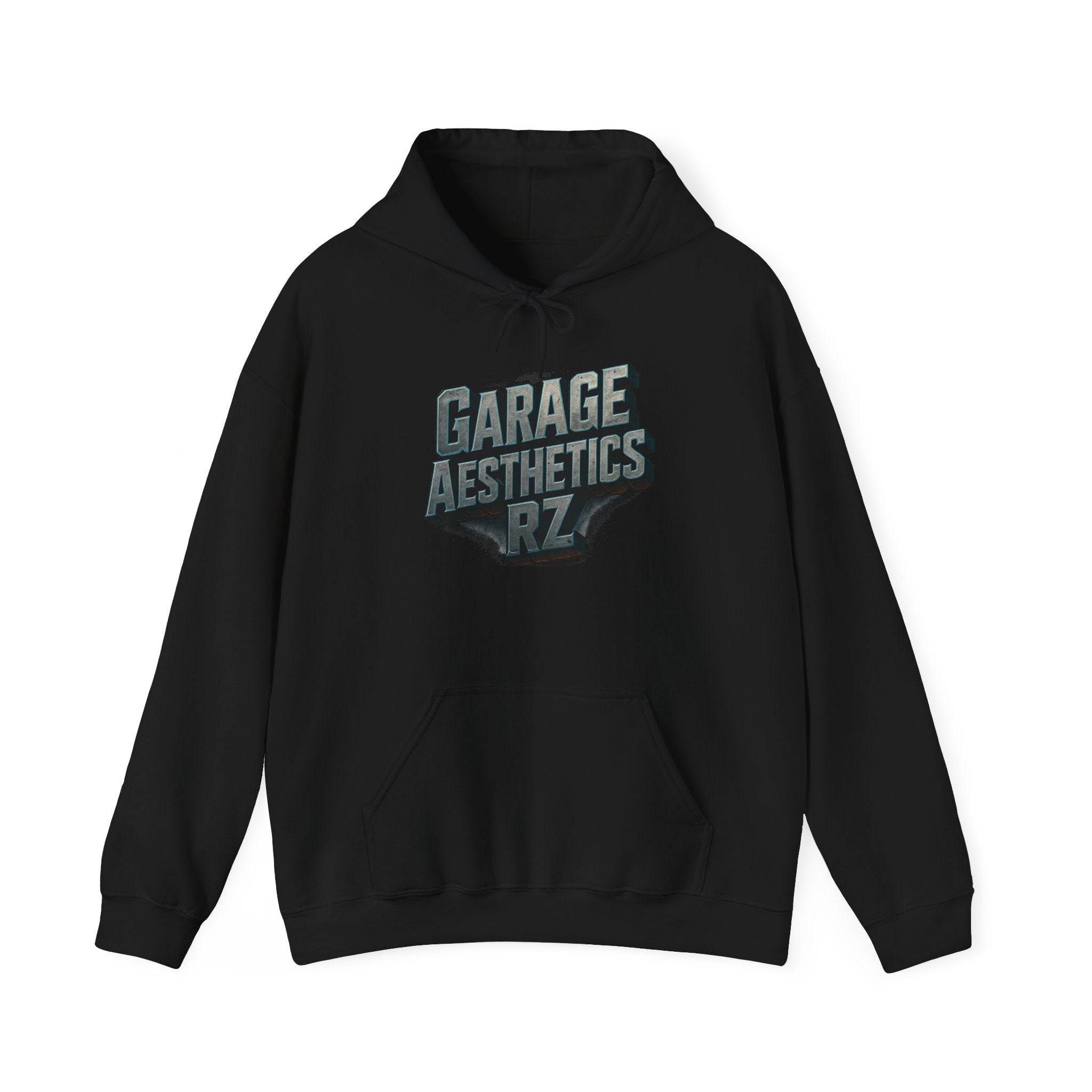 Garage Aesthetics RZ Hoodie — Vintage Mechanic Pullover for Car Enthusiasts