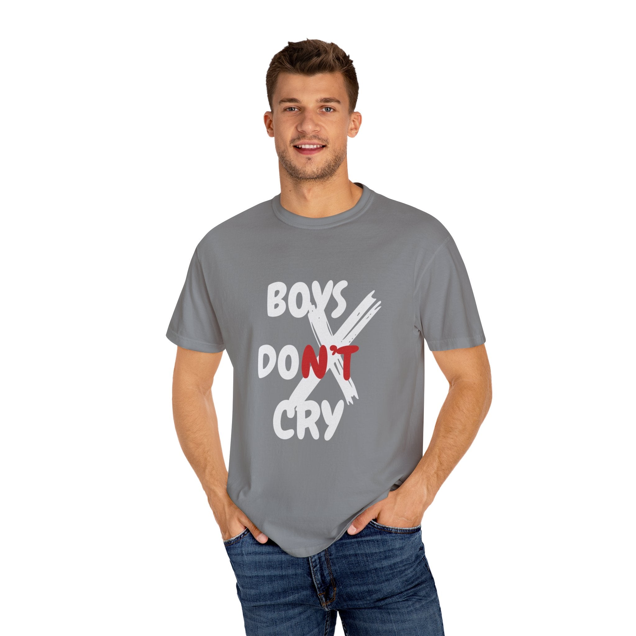 Boys Don't Cry Graphic T-Shirt — Edgy Retro Streetwear Tee