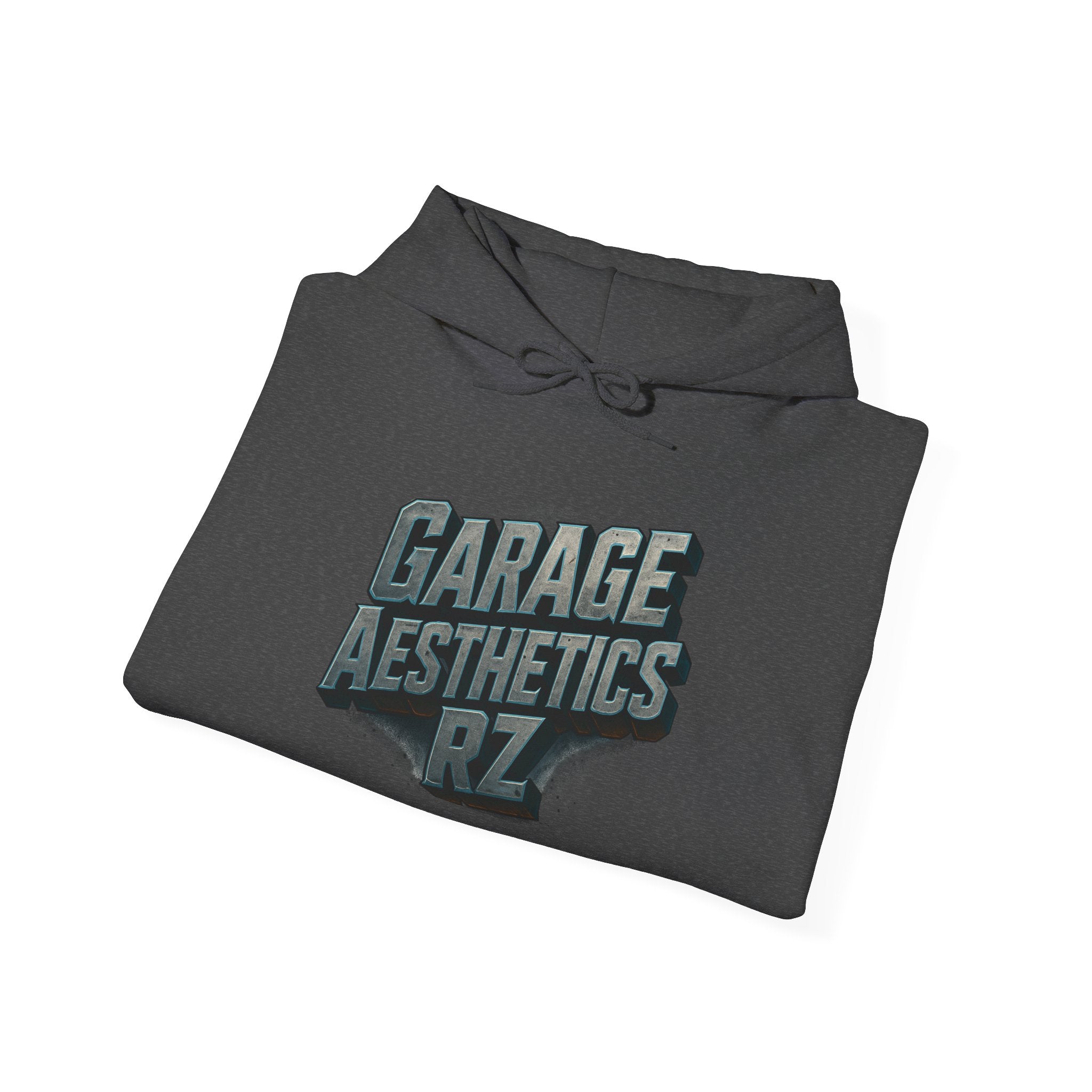 Garage Aesthetics RZ Hoodie — Vintage Mechanic Pullover for Car Enthusiasts