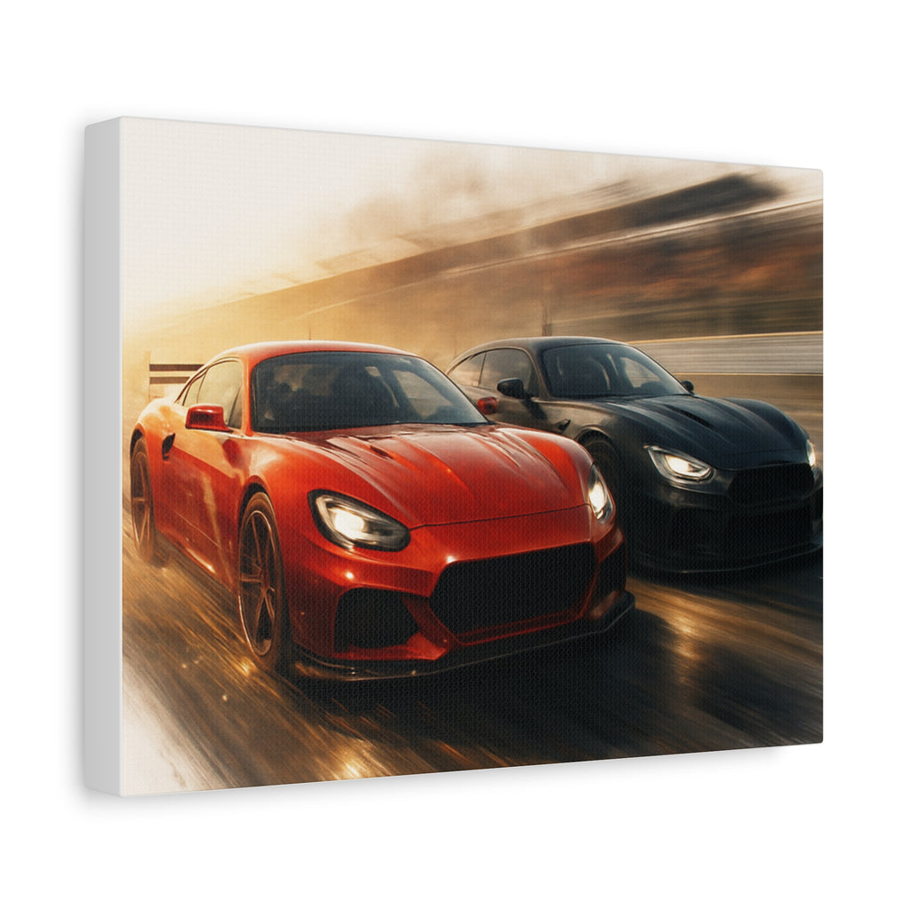 Racing Car Canvas Print, Wall Art, Car Enthusiast Decor