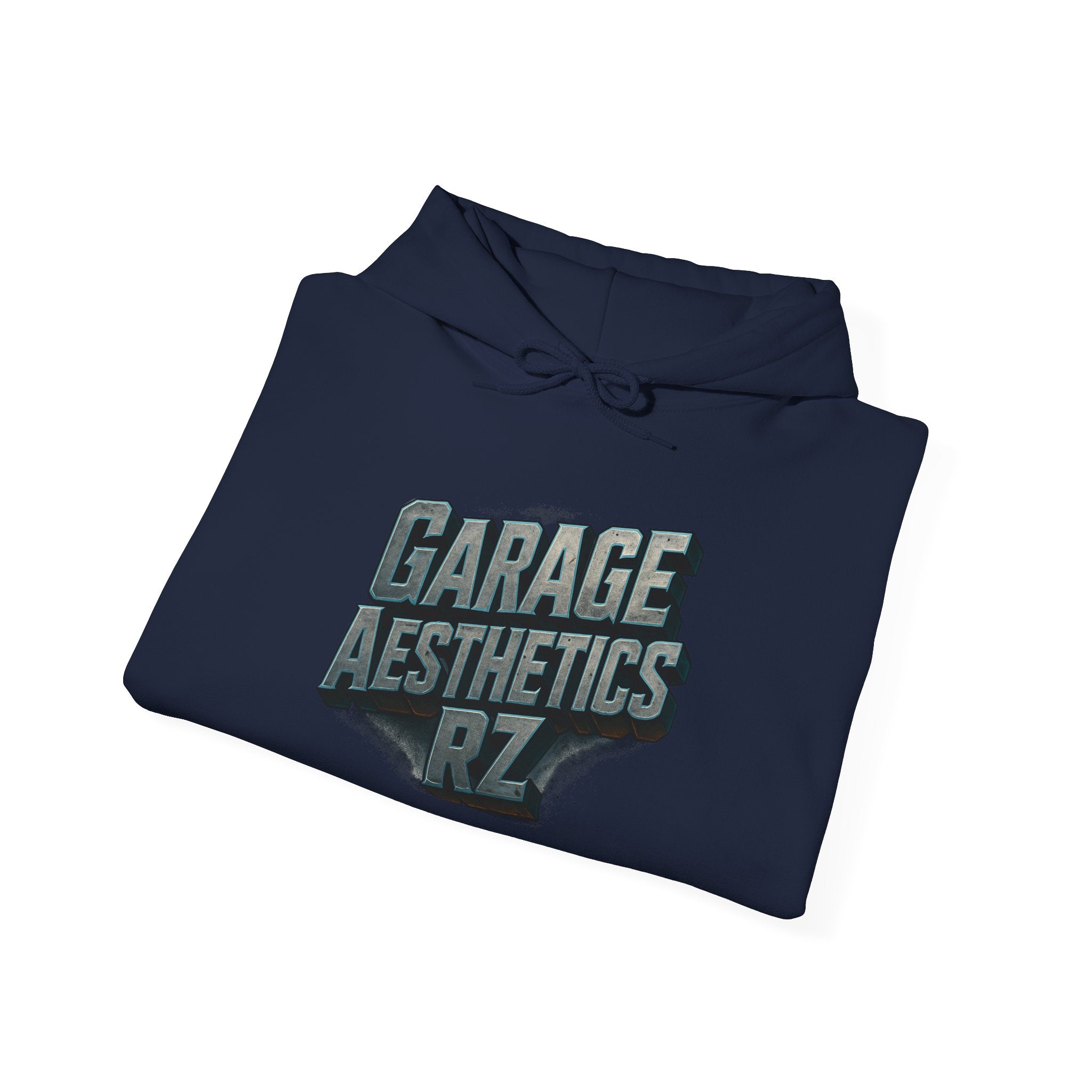 Garage Aesthetics RZ Hoodie — Vintage Mechanic Pullover for Car Enthusiasts