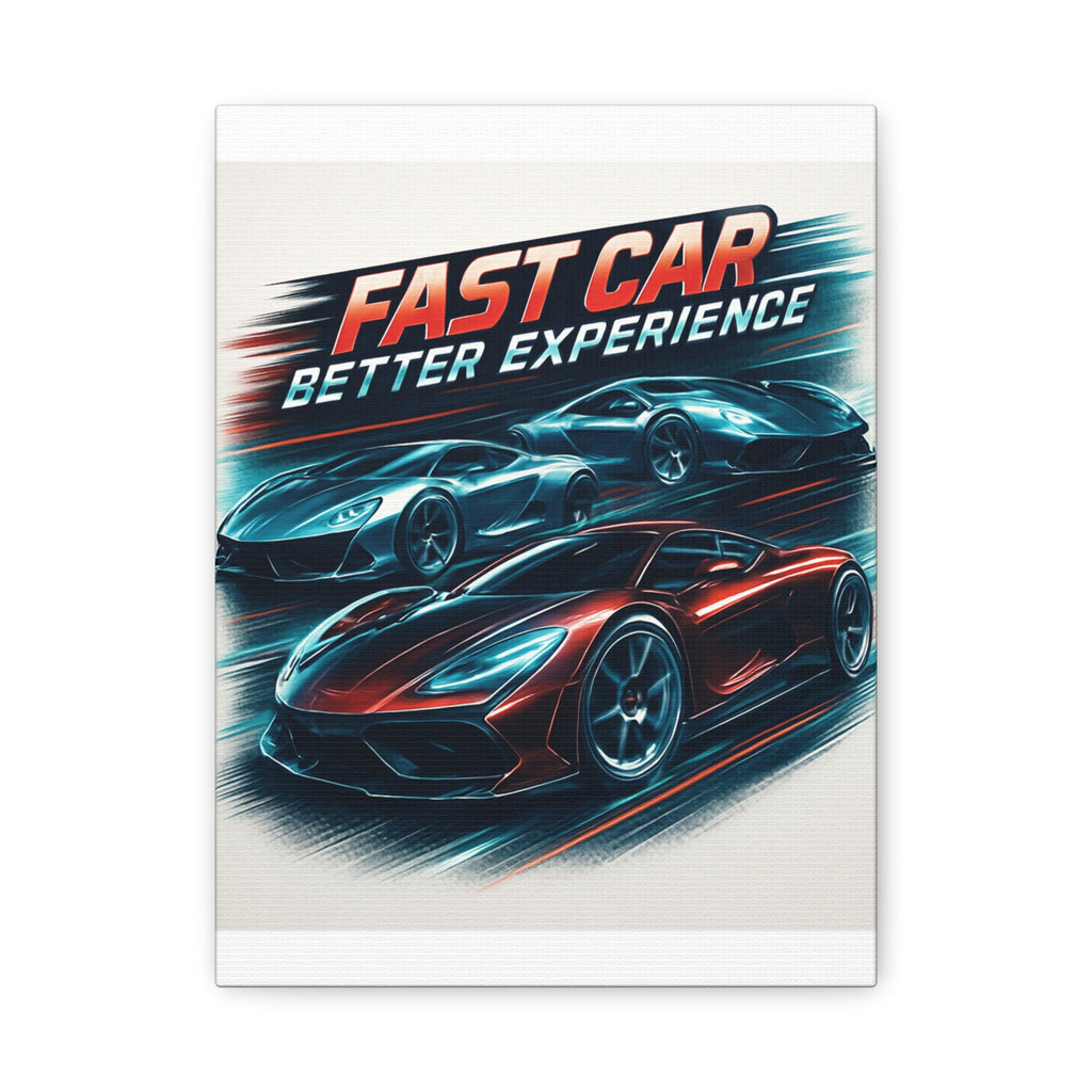 Fast Car Vibe Canvas Print –Racing Wall Art