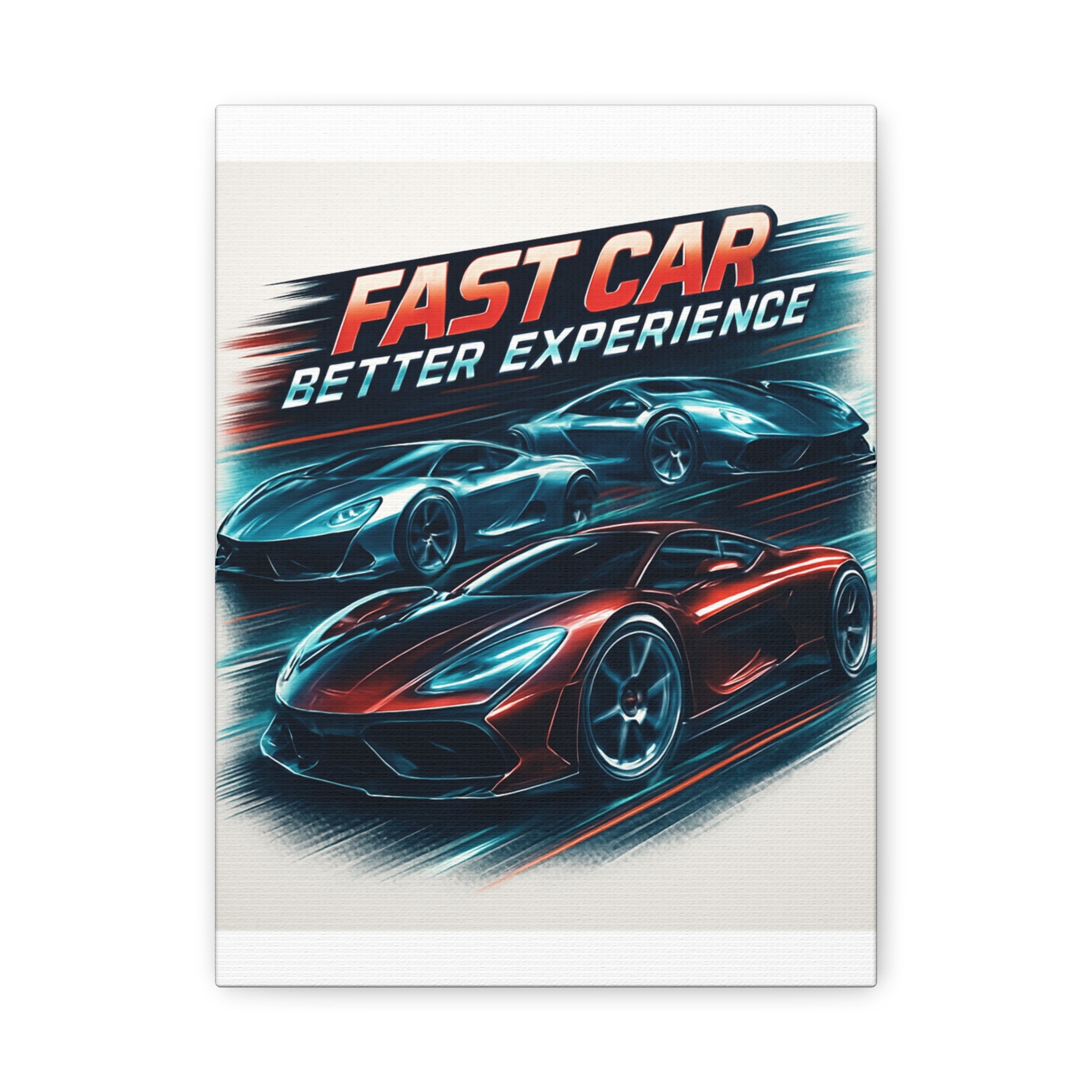 Fast Car Vibe Canvas Print –Racing Wall Art
