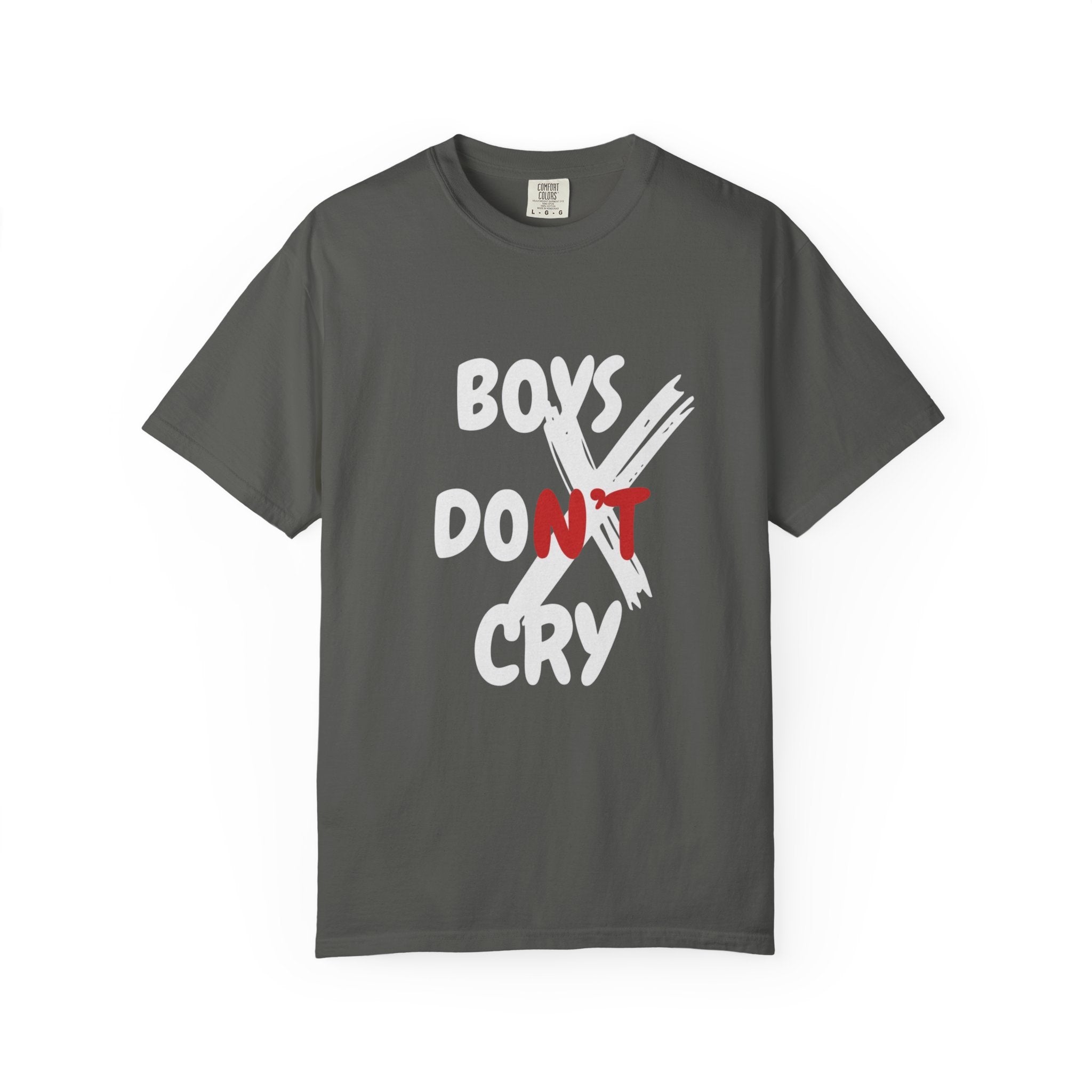 Boys Don't Cry Graphic T-Shirt — Edgy Retro Streetwear Tee