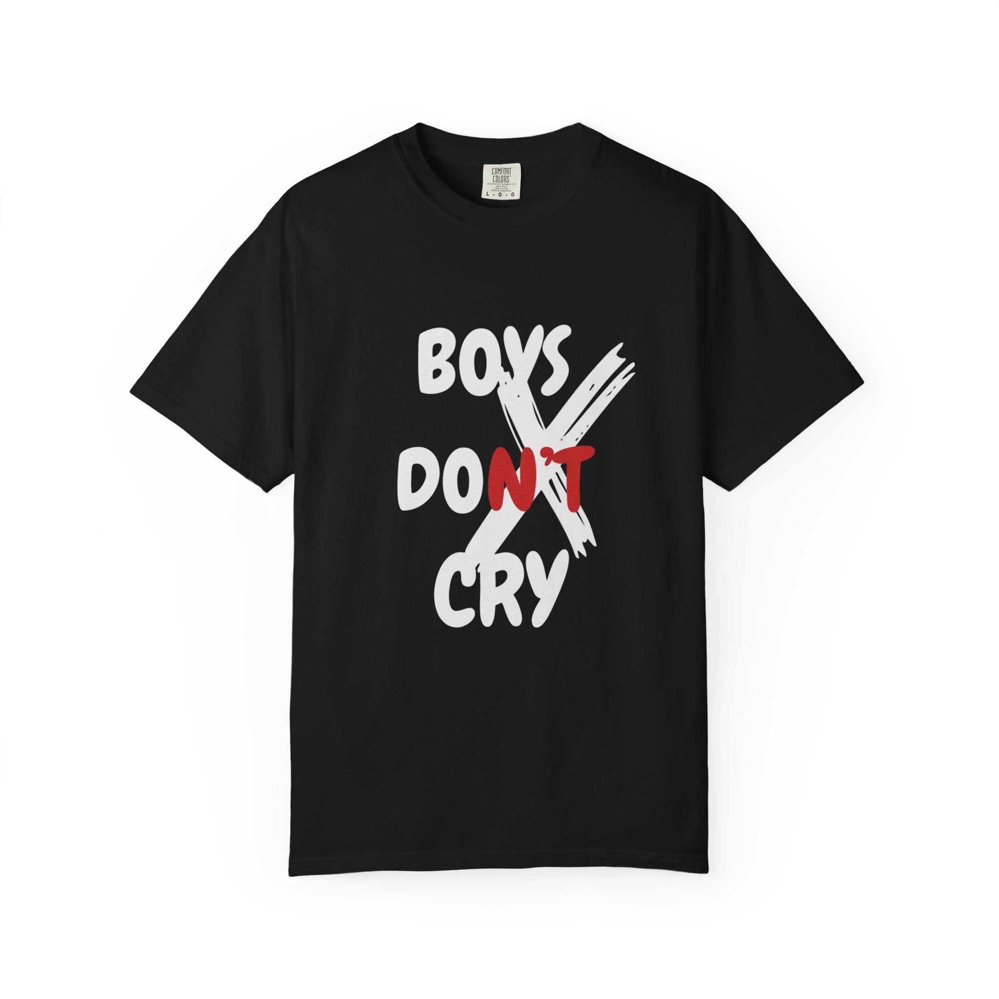 Boys Don't Cry Graphic T-Shirt — Edgy Retro Streetwear Tee